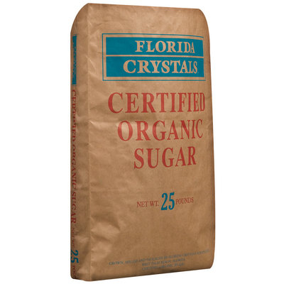 Florida Crystals Certified Organic Sugar 25 Lb Bag
