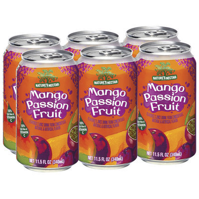 Nature's Nectar Mango Passion Fruit, Modified 1/20/10 Juice Drink 11.5 Oz Can