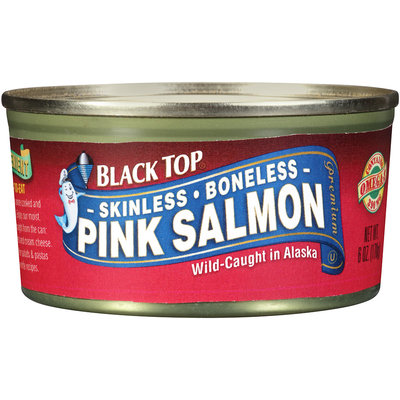 Black Top® Skinless Boneless Pink Salmon 6 oz. Can