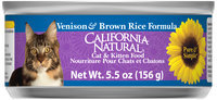 California Natural® Venison & Brown Rice Formula Wet Cat & Kitten Food 5.5 oz . Can