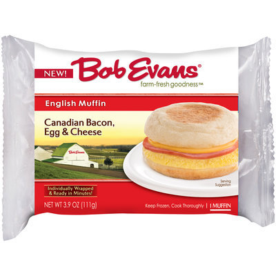 Bob Evans® Canadian Bacon, Egg & Cheese English Muffin 3.9 oz. Wrapper