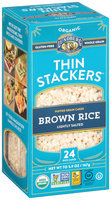 Lundberg® Organic Thin Stackers™ Brown Rice Lightly Salted Puffed Grain Cakes 24 ct Box