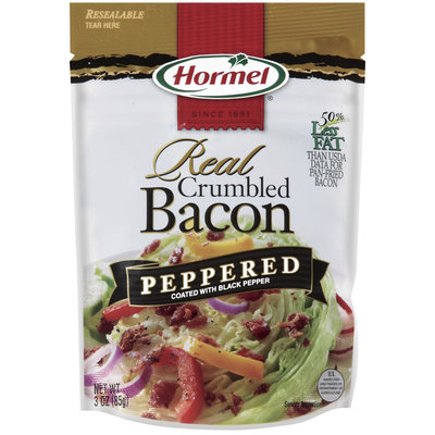 HORMEL Crumbled Bacon Peppered Bacon 3 OZ STAND UP BAG