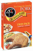 4C Crumb & Bake-Pork Twin Pack Coating 6 Oz Box