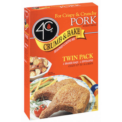 4C Crumb & Bake-Pork Twin Pack Coating 6 Oz Box