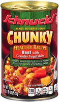 Schnucks® Ready to Serve Chunky Healthy Recipe Beef with Country Vegetables Soup 18.8 oz. Can
