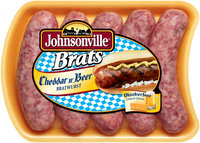 Johnsonville Cheddar & Beer Oktoberfest Brats 19oz tray (101731)