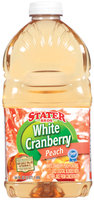 Stater Bros. White Cranberry Peach Juice Cocktail 64 Oz Plastic Bottle