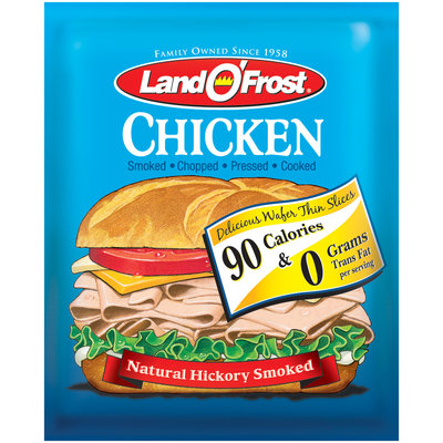 Land O' Frost 2 Oz Traditional Wafer Natural Hickory Smoked Chicken 2 oz Package