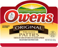 Owens® Original Pork Sausage Patties