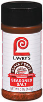 Spice & Seasoning W/Cracked Black Pepper Lawry's Seasoned Salt 5 Oz Shaker