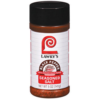 Spice & Seasoning W/Cracked Black Pepper Lawry's Seasoned Salt 5 Oz Shaker