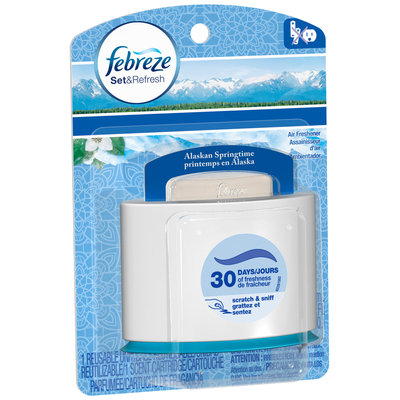 Febreze Set&Refresh Alaskan Springtime Air Freshener 0.18 fl. oz. Carded Pack