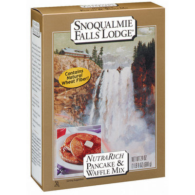 Snoqualmie Falls Lodge Nutra Rich Pancake & Waffle Mix 24 Oz Box