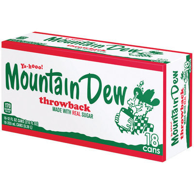 Mountain Dew® Throwback 18 Pack 12 fl. oz. Cans