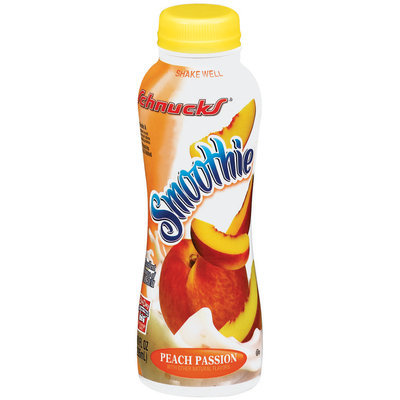 Schnucks Peach Passion Smoothie 10 Fl Oz Plastic Bottle