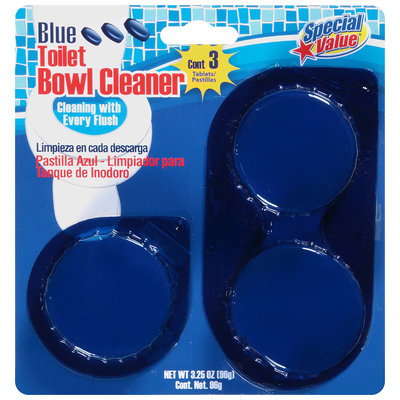 Special Value® Blue Toilet Bowl Cleaner 3 Tablets-3.25 oz. Package