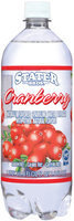 Stater Bros. Cranberry Sparkling Water Beverage 33.8 Oz Plastic Bottle