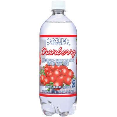 Stater Bros. Cranberry Sparkling Water Beverage 33.8 Oz Plastic Bottle