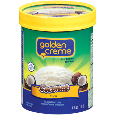 Golden Creme Coconut Ice Cream 1.75 Qt Carton