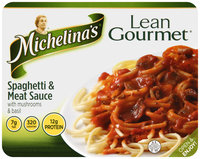 Michelina's® Lean Gourmet® Spaghetti & Meat Sauce with Mushrooms & Basil 9 oz. Tray