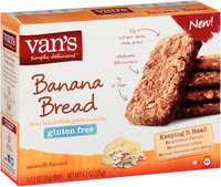 Van's Simply Delicious™ Gluten Free Banana Bread Snack Bars 5-1.2 oz. Bars