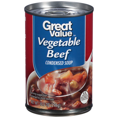Great Value: Vegetable Beef Condensed Soup, 10.5 Oz