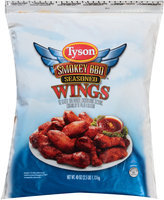 Tyson® Uncooked BBQ Seasoned Wings Sections 2.5 lbs.