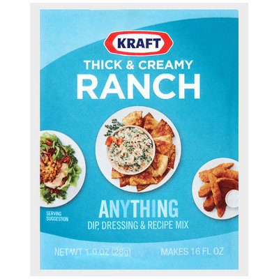 Kraft® Thick & Creamy Ranch Dip, Dressing & Recipe Mix 1.0 oz. Packet