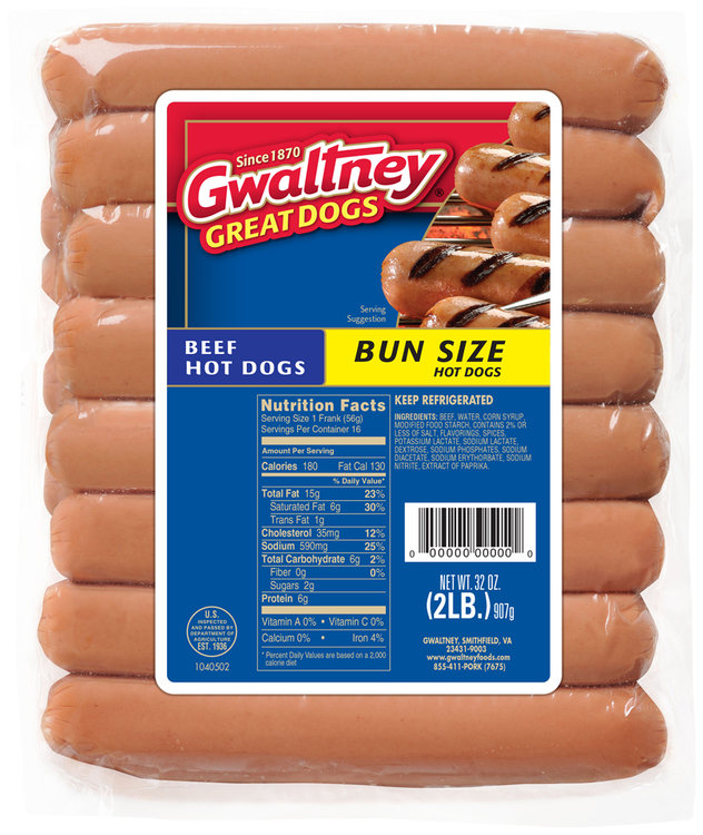 Gwaltney® Bun Size Beef Hot Dogs Reviews 2019