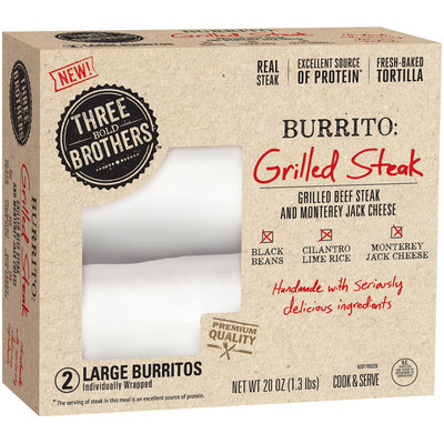 Three Bold Brothers™ Grilled Steak Burritos 2 ct Box