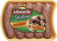 Johnsonville Four Cheese Italian Sausage Links 19oz tray (101360, 101372)