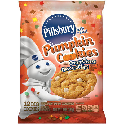 Pillsbury Ready to Bake!™ Pumpkin Cookies with Cream Cheese Flavored Chips 12 ct Pack