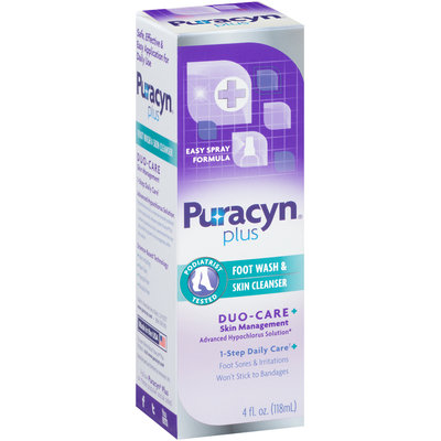 Puracyn® Plus Duo-Care Foot Wash & Skin Cleanser 4 fl. oz. Spray Bottle
