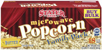 Stater Bros. Butter Flavored 3.3 Oz Microwave Popcorn 18 Ct Box