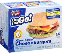 Fast Fixin'® On the Go! Flame-Broiled Cheeseburgers 6-3.4 oz. Box