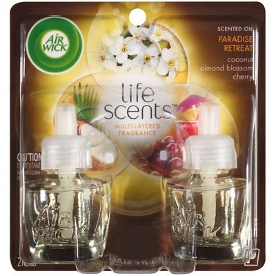 Air Wick® Life Scents™ Paradise Retreat Scented Oil Air Freshener Refills 2-0.67 fl. oz. Bottles