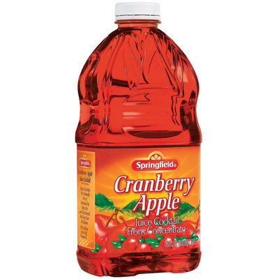 Springfield Cranberry Apple Juice Cocktail 64 Fl Oz Plastic Bottle