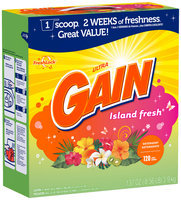 Gain® Ultra Island Fresh with FreshLock Powder Laundry Detergent 137 oz. Box