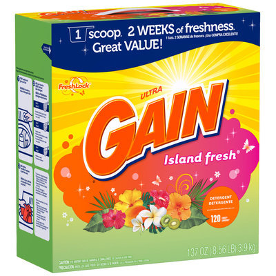 Gain® Ultra Island Fresh with FreshLock Powder Laundry Detergent 137 oz. Box