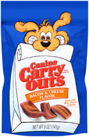 Canine Carry Outs Bacon & Cheese Flavor Dog Snacks, 5-Ounce
