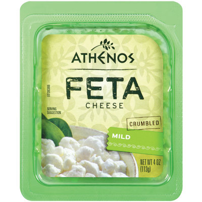 Athenos Crumbled Mild Feta Cheese 4 oz.