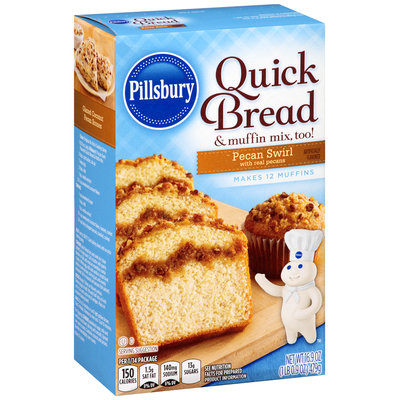 Pillsbury Pecan Swirl Quick Bread & Muffin Mix 16.9 oz. Box