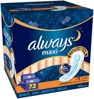 Always Maxi Pads Overnight without Flexi-Wings
