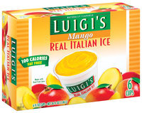 Luigi's Mango 6 Oz Real Italian Ice 6 Ct Box