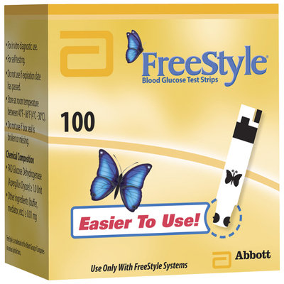 Freestyle For In Vitro Diagnostic Use Test Strips 100 Ct Box
