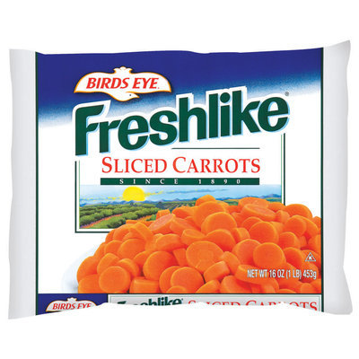 Freshlike Sliced Carrots Frozen Vegetables 16 Oz Bag