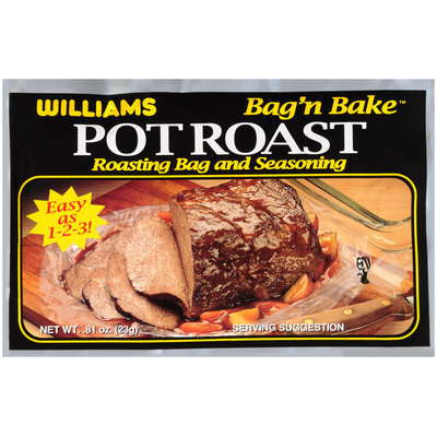 Williams Bag'n Bake™ Pot Roast Roasting Bag & Seasoning Mix 0.81 oz. Packet