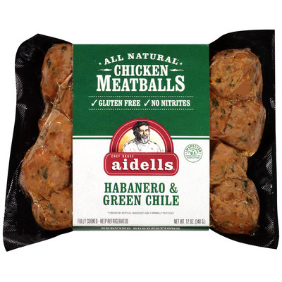 Aidells® Habanero & Green Chile Chicken Meatballs 12 oz. Pack
