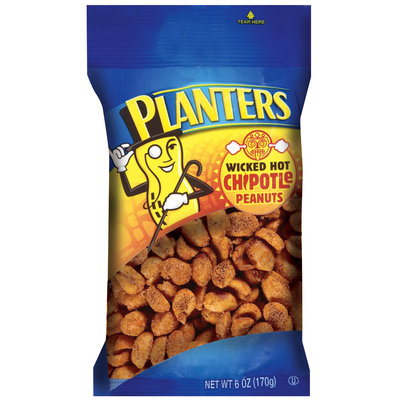 Planters Wicked Hot Chipotle Peanuts Bag